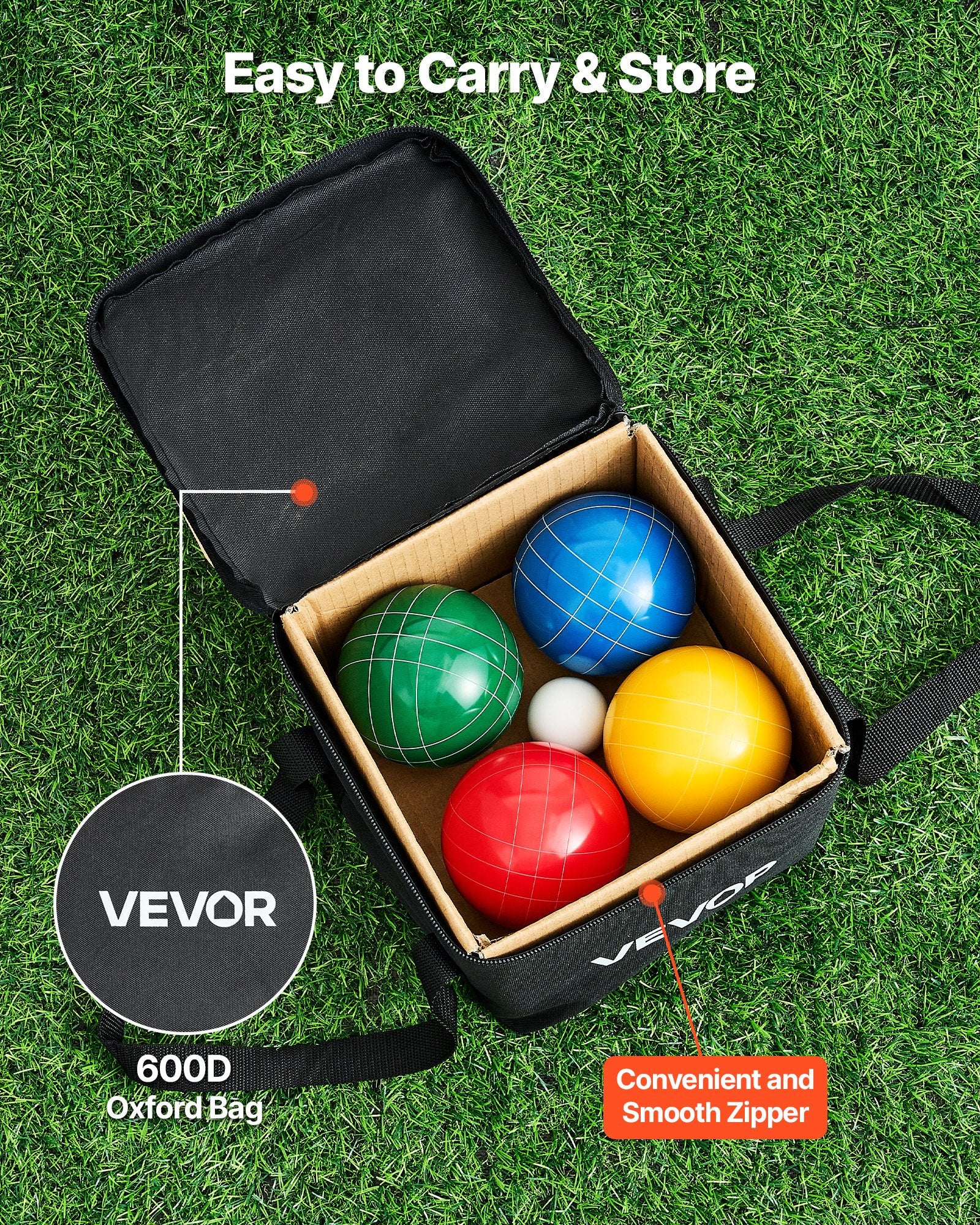 Bocce Ball Set Bocce Ball Game Set 90 Mm 8 Resin Balls 4 Colors For Beach
