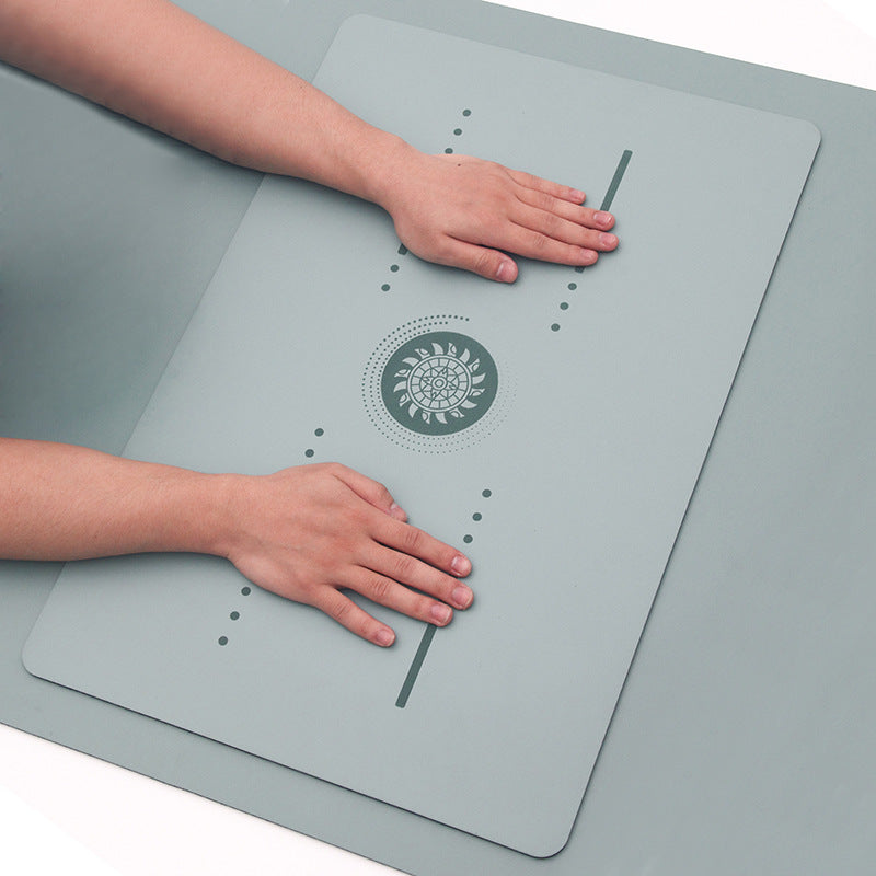 PU Natural Rubber Yoga Mat Flat Support Auxiliary Mat